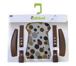 DUO QIBBEL STYLINGSET LUXE ACHTERZITJE DOTS BROWN