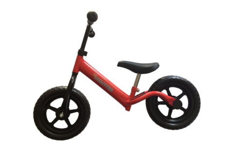PexKids kinder scooter / loopfiets 12" staal rood