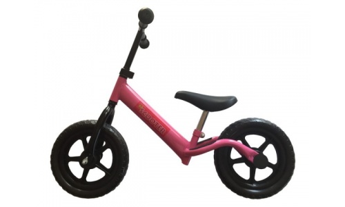 PexKids kinder scooter / loopfiets 12" staal roze